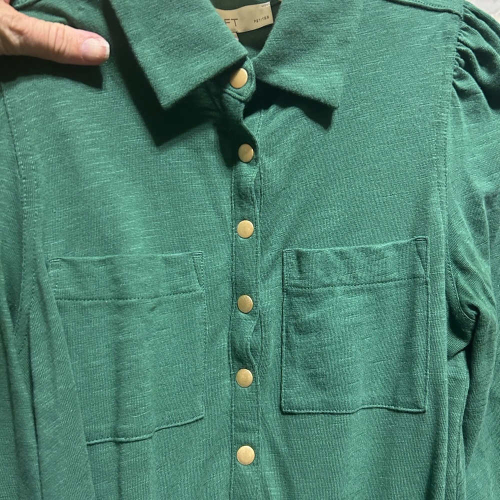 Green XSmall Petite knit dress